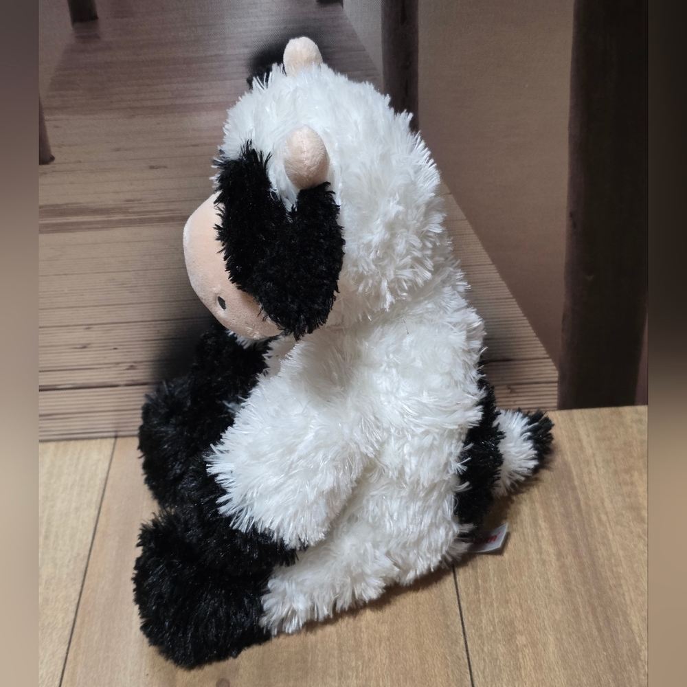 Aurora World Tubbie Wubbie Plush Adorable Black and White Cow Plush Toy - Picture 4 of 6